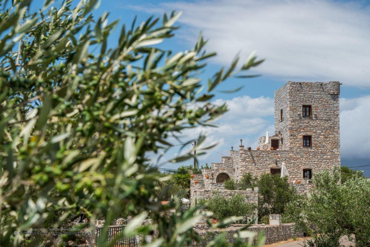Ferienwohnung Charouda Stone Tower Pírgos Dhiroú Exterior foto