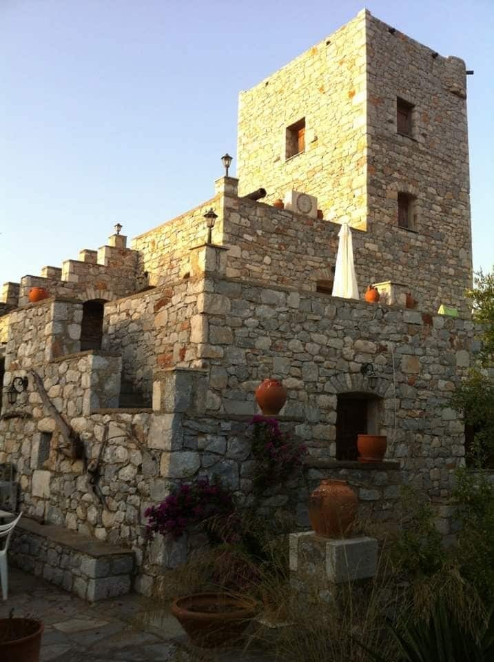 Ferienwohnung Charouda Stone Tower Pírgos Dhiroú Exterior foto